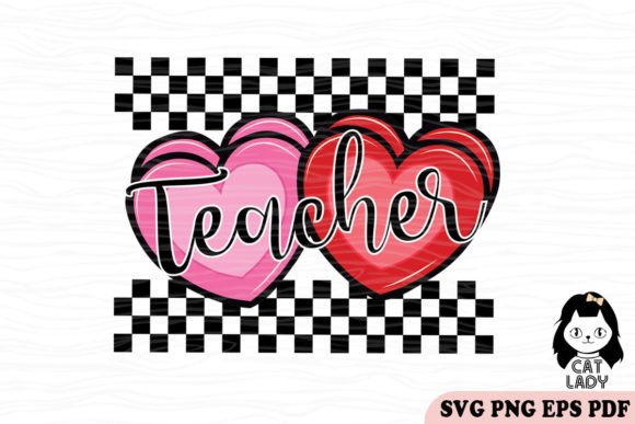 Candy Heart Teacher Valentine SVG PNG Review