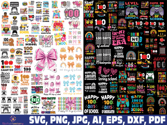 Celebrating Milestones: 100 Days of School SVG