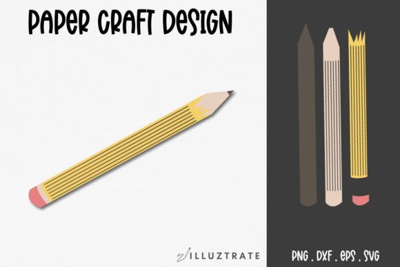 Crafting with Pencil Paper Crafting SVG School Paper