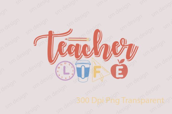 Retro Teacher Life SVG Design: A Charming Embroidery Choice