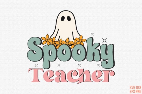 Spooky Teacher Retro Svg: A Charming Halloween Embroidery