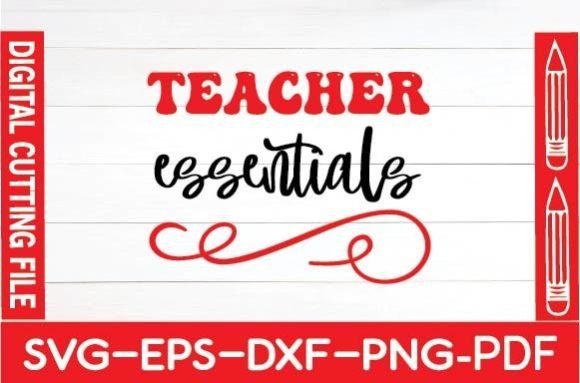 Teacher Essentials Svg: A Versatile Embroidery Design
