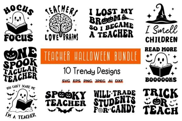 Teacher Halloween SVG Bundle: Spooky and Stylish