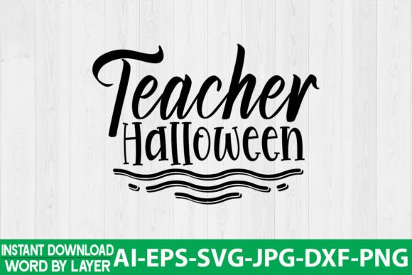 Teacher Halloween SVG Design: A Spooky Yet Charming Embroidery Choice