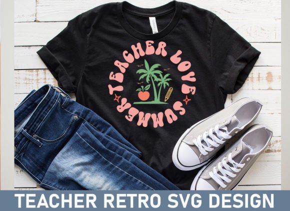 Teacher Retro SVG Design Template Review
