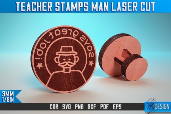 Teacher Stamp Man: A Versatile SVG for Embroidery