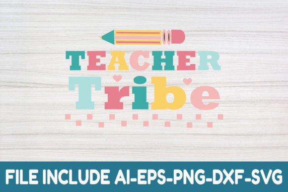 Teacher Tribe- Teacher Retro Svg: A Versatile Design