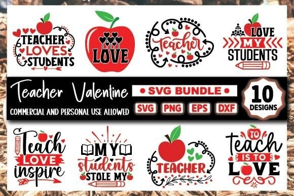 Teacher Valentine SVG Bundle: A Charming Addition