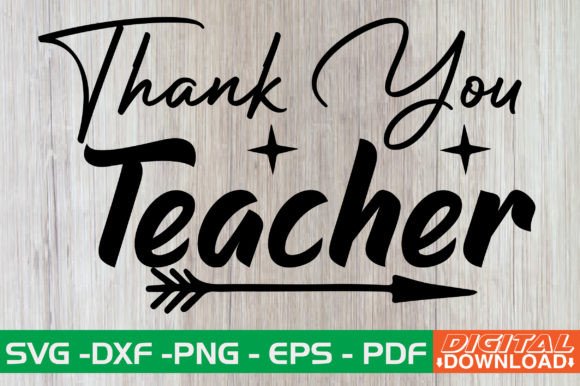 Thank You Teacher Retro SVG: A Classic Touch
