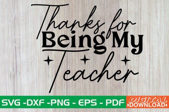 Thanks for Being My Teacher Retro SVG: A Designer's Review