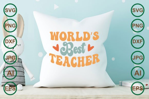 World's Best Teacher Retro Svg Design